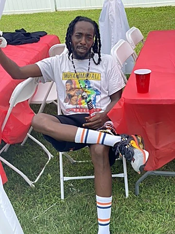 Marcus at a cookout