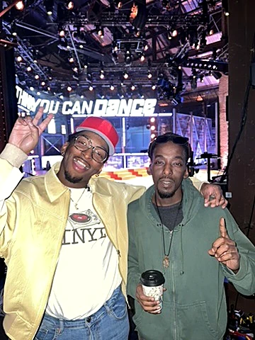 Marcus and Cortland on the So You Think You Can Dance set