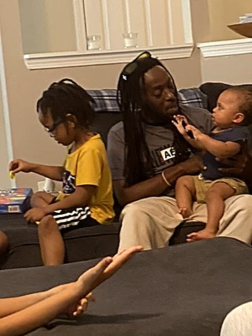 Marcus with TJ and baby DJ